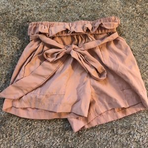 Pink Flowy Shorts